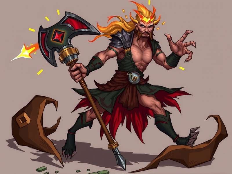 Intense Battle in Mace Fury Warrior Mace Fury Warrior Combat Mechanics